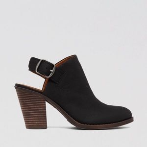Lucky Brand sling back mule booties